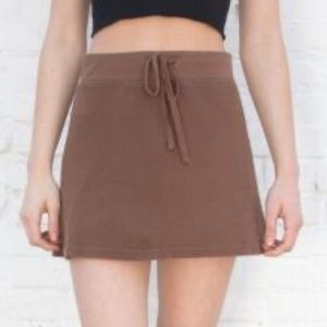 Brandy Melville brown emmie thermal skirt